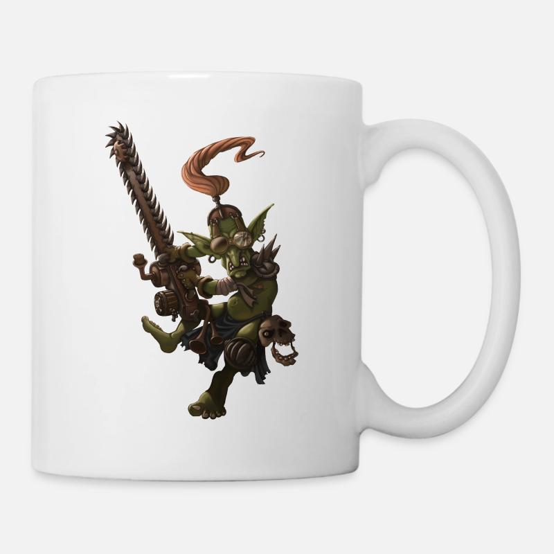 chainsaw goblin - Mug - white
