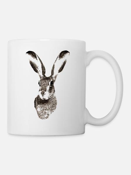 Hase - Tasse - Weiß