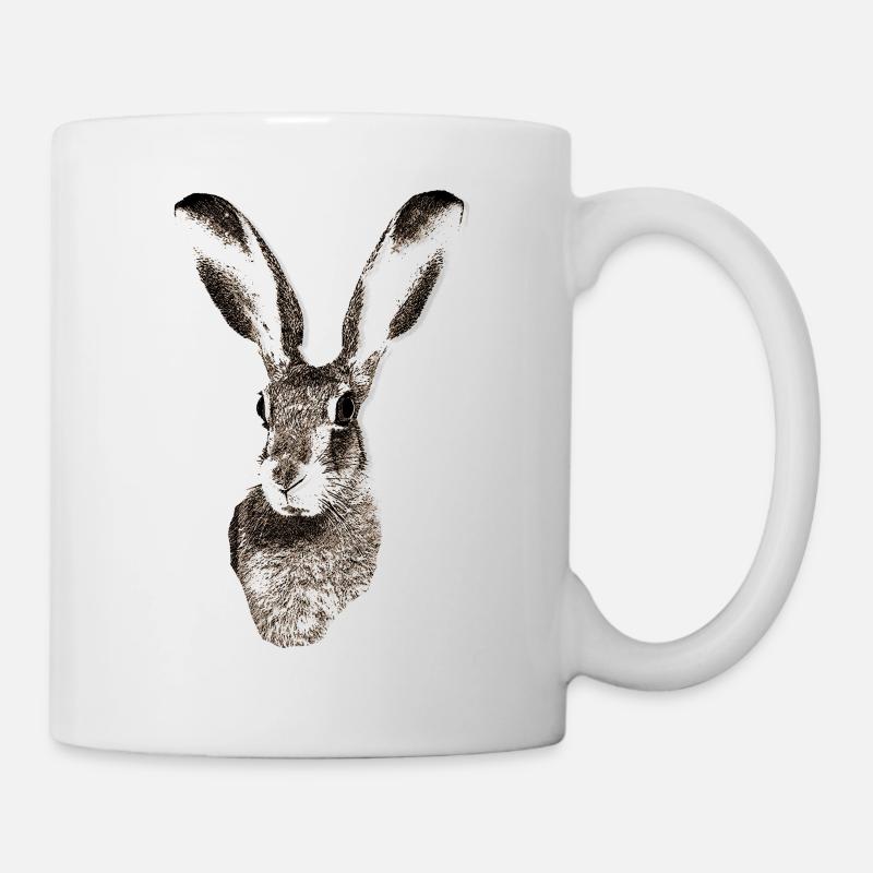 Hase - Tasse - Weiß