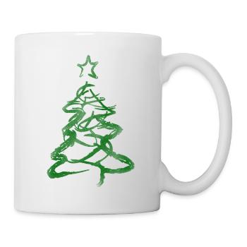 Christbaum - Tasse - Weiß - Rechts