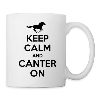 Keep Calm and Canter on - Horse Design - Mug - white - Right