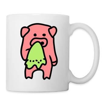 Schwein traurig / krank 3 - Tasse - Weiß - Rechts
