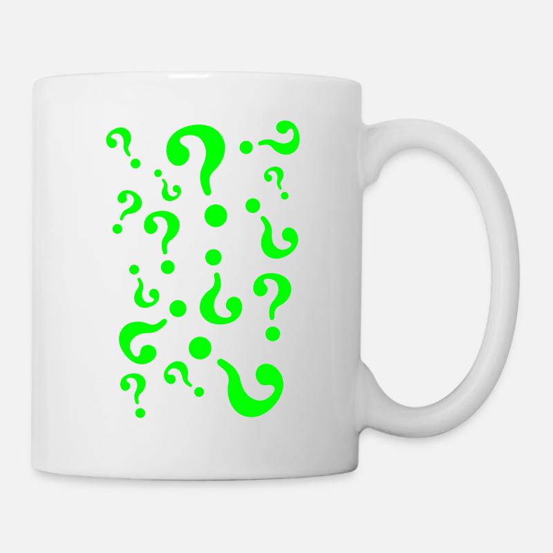 Question Marks - Mug - white