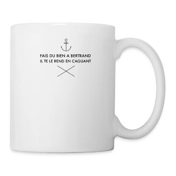 Fais du bien à Bertrand - Mug blanc - blanc - Droite