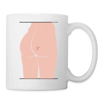 Podex "F" Illustration - Tasse - Weiß - Rechts