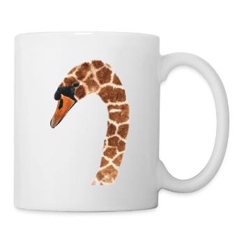 Giraffen Schwan - Tasse - Weiß - Rechts