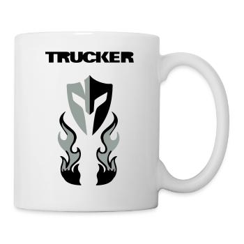 Trucker  Brust - Tasse - Weiß - Rechts