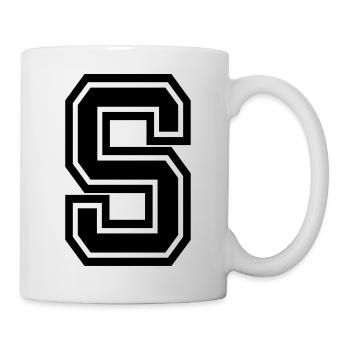 S - Tasse - Weiß - Rechts
