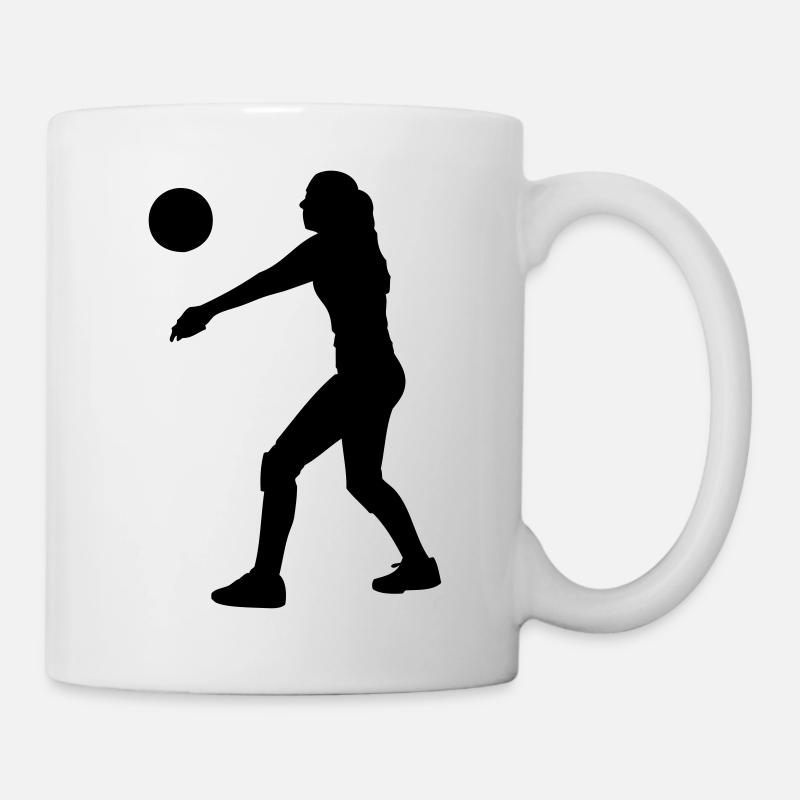 Volleyball - Tasse - Weiß