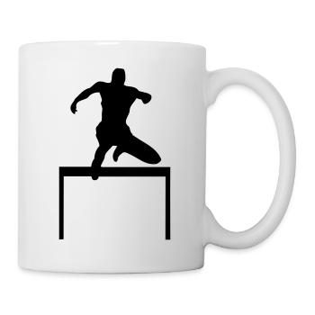 hurdle-race sport - Mug - white - Right