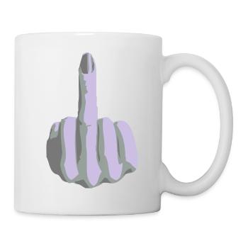 stinkefinger - Tasse - Weiß - Rechts