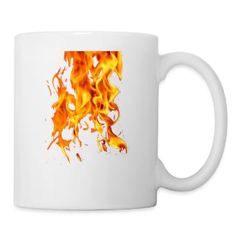 Feuer - Tasse - Weiß - Rechts