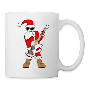 Rock-Weihnachtsmann - Tasse - Weiß - Rechts