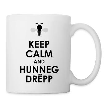 Keep calm and Hunnegdrëpp - Tasse - Weiß - Rechts