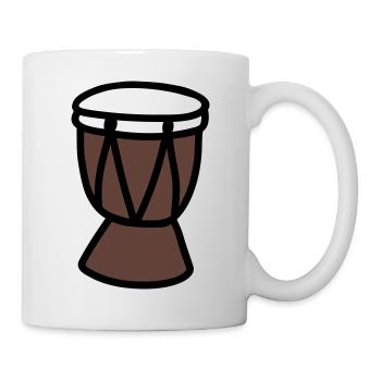 Trommel - Tasse - Weiß - Rechts
