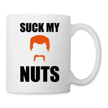 Suck my nuts - Tasse - Weiß - Rechts