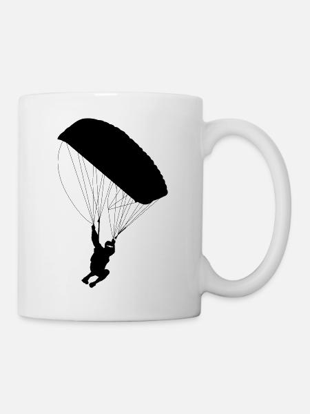 Fallschirm - Tasse - Weiß