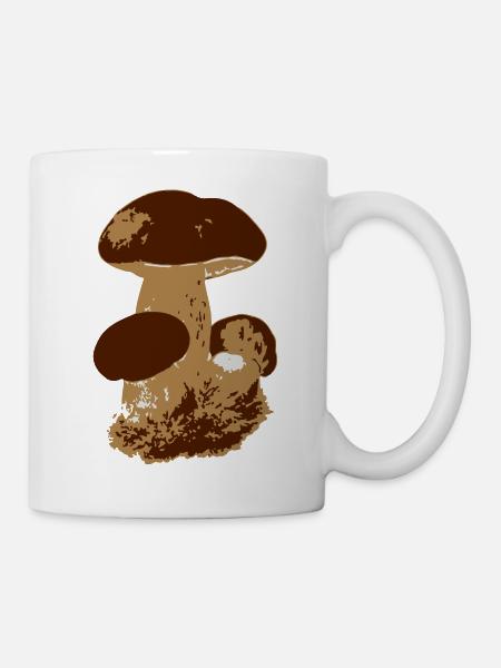 Pilz - Tasse - Weiß