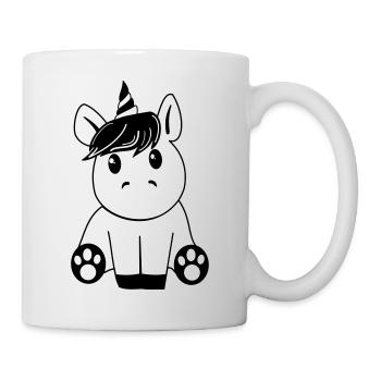 Unicorn black - Mug - white - Right
