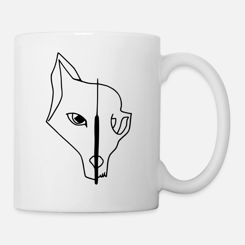 Skull Fox - Mug blanc - blanc