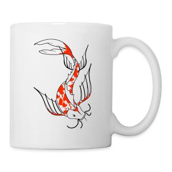 koi - Tasse - Weiß - Rechts