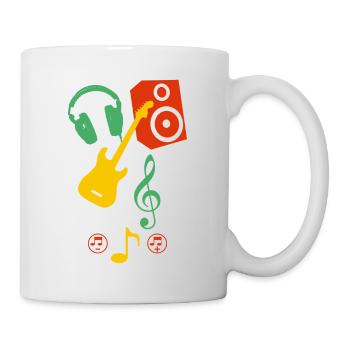 music - Mug blanc - blanc - Droite