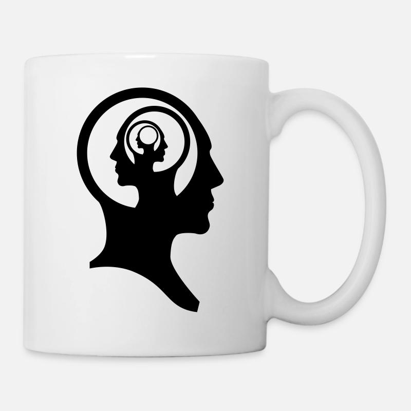 recursiv head - Mug - white