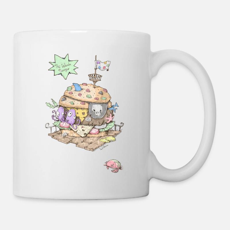 T-shirt hamburger enfant - The Pirate Burger - Mug blanc - blanc