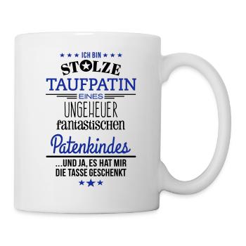 Ungeheuer fantastisches Patenkind - Patin / Tasse - Tasse - Weiß - Rechts