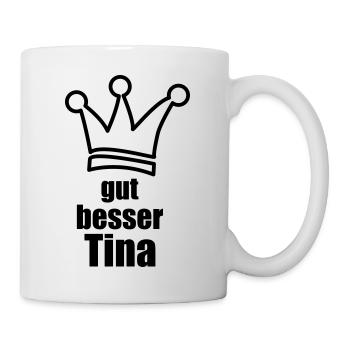 Tina - Tasse - Weiß - Rechts