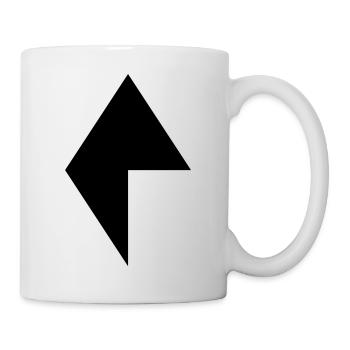 Raute 4 - Tasse - Weiß - Rechts