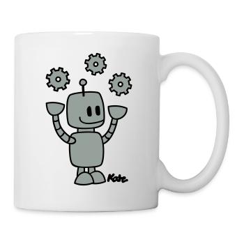Roboter (2c) - Tasse - Weiß - Rechts