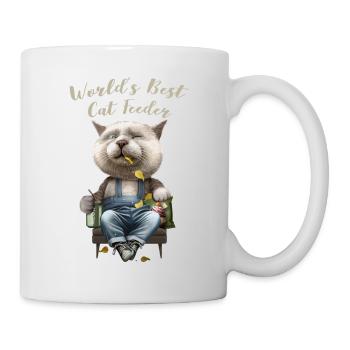 WORLD'S BEST CAT FEEDER - Mug - white - Right