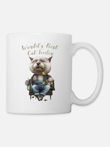 DER BESTE CAT FEEDER DER WELT - Tasse - Weiß