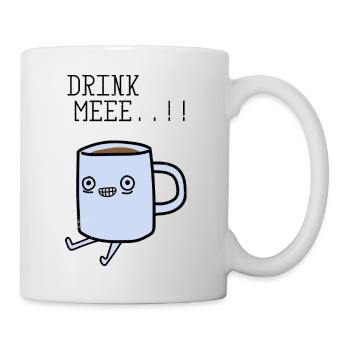 Drink Me - café - Mug blanc - blanc - Droite