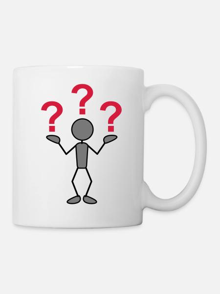 greyman_with_problems_3c - Tasse - Weiß