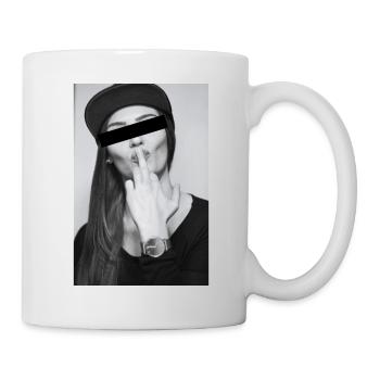 Shut up - Tasse - Weiß - Rechts