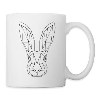 Hase - Tasse - Weiß - Rechts