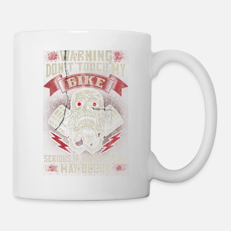 Don't touch my bike - EN - Mug blanc - blanc
