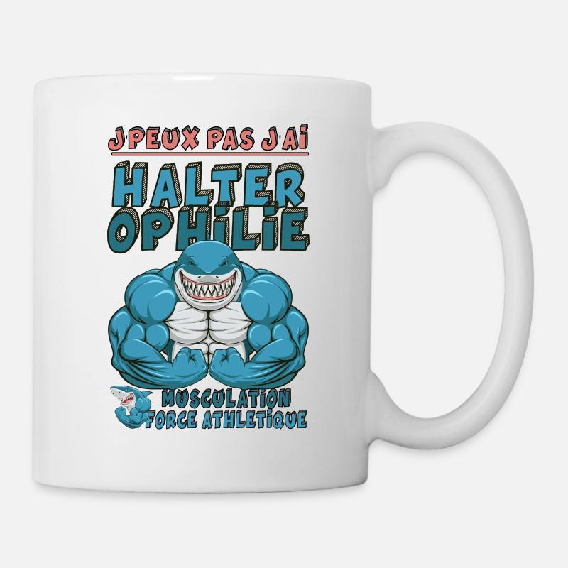 haltero shark - Mug blanc - blanc