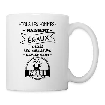 hommes parrain,cadeau parrain - Mug blanc - blanc - Droite