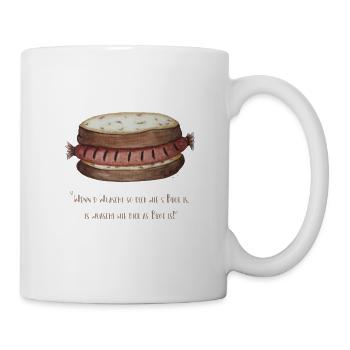 Wuaschtweisheit - Tasse - Weiß - Rechts