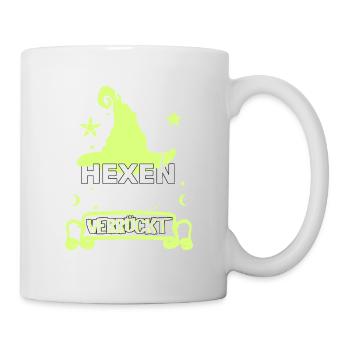 Hexen Hexerei Hexenhut Hexenspruch für Verrückte - Tasse - Weiß - Rechts