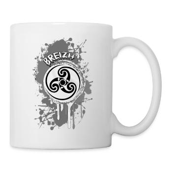 Bretagne Breizh Triskel - Mug blanc - blanc - Droite
