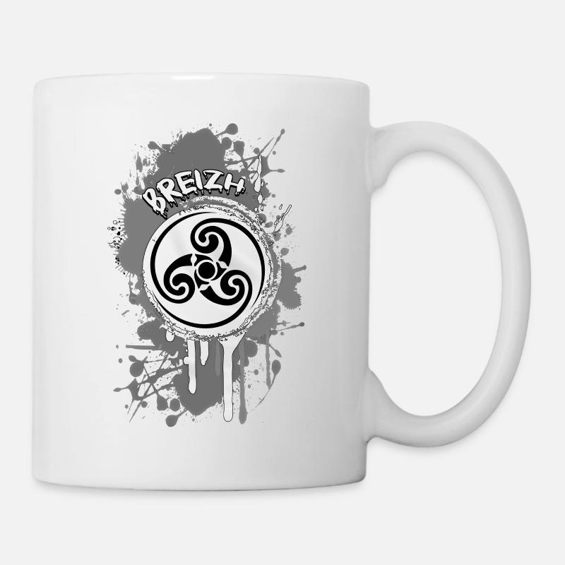 Bretagne Breizh Triskel - Mug blanc - blanc