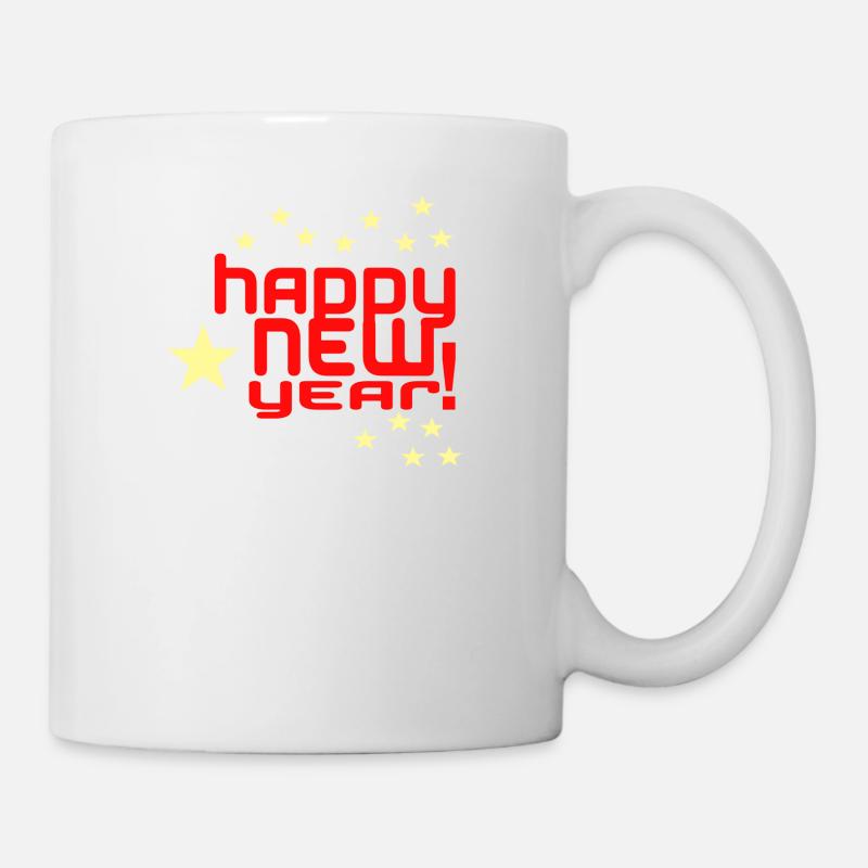 Happy New Year - Tasse - Weiß