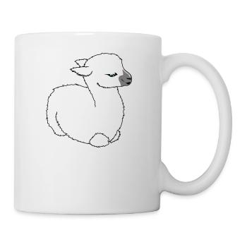 Baby llama - Mug - white - Right
