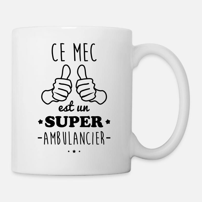 Ce Mec est un super ambulancier - Mug blanc - blanc
