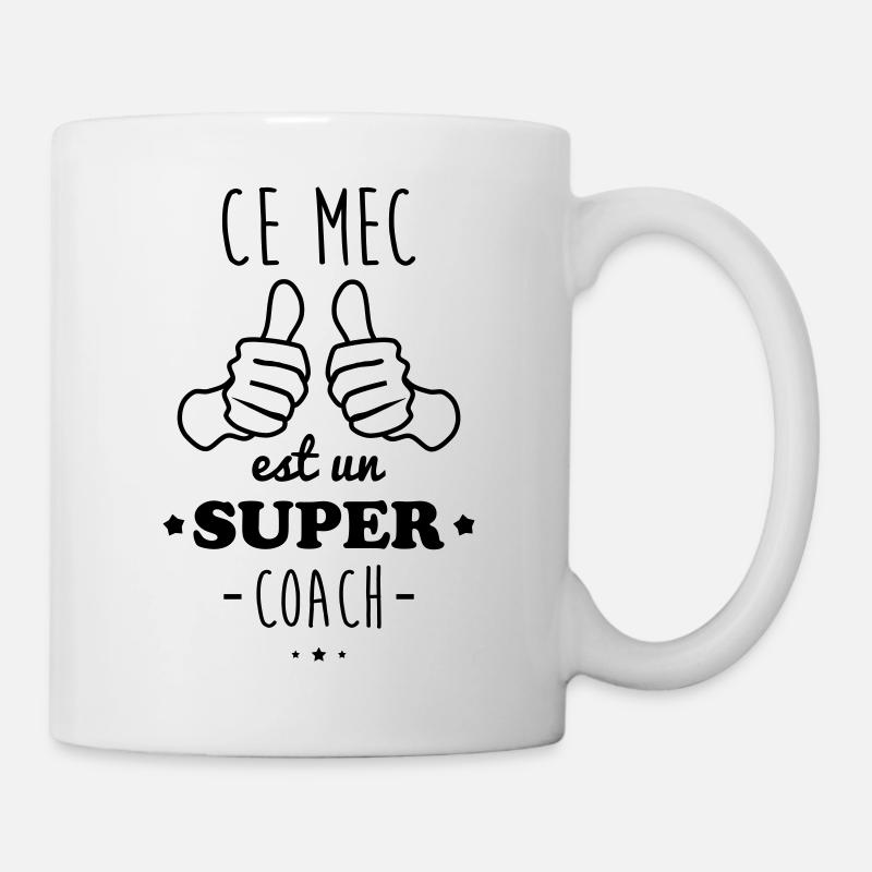 Ce mec est un super coach, cadeau entraineur - Mug blanc - blanc