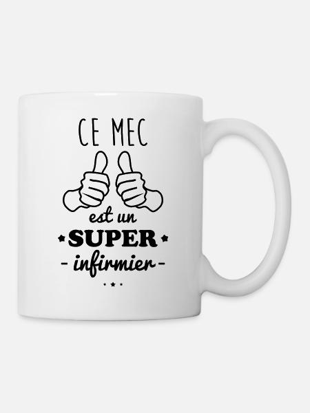 Mec super infirmier - Mug blanc - blanc